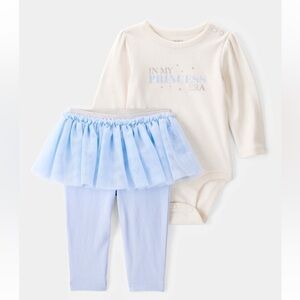 Baby Girl Princess Era Bodysuit & Tutu Pant Set